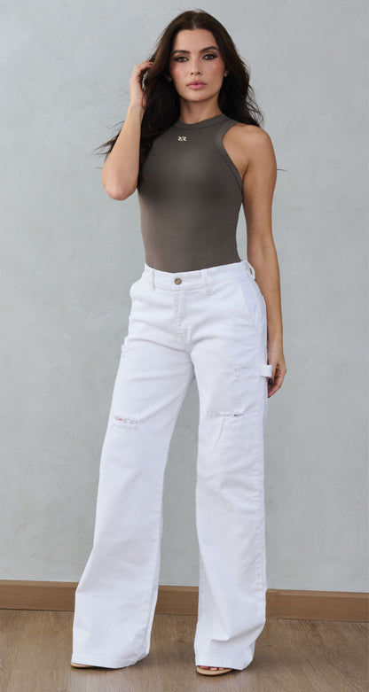 JEAN WIDE LEG 8027