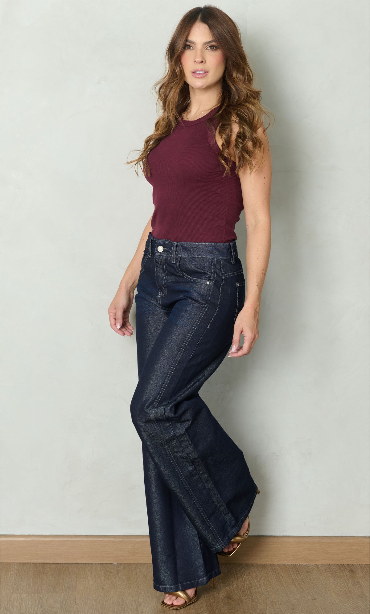 JEAN WIDE LEG 8050