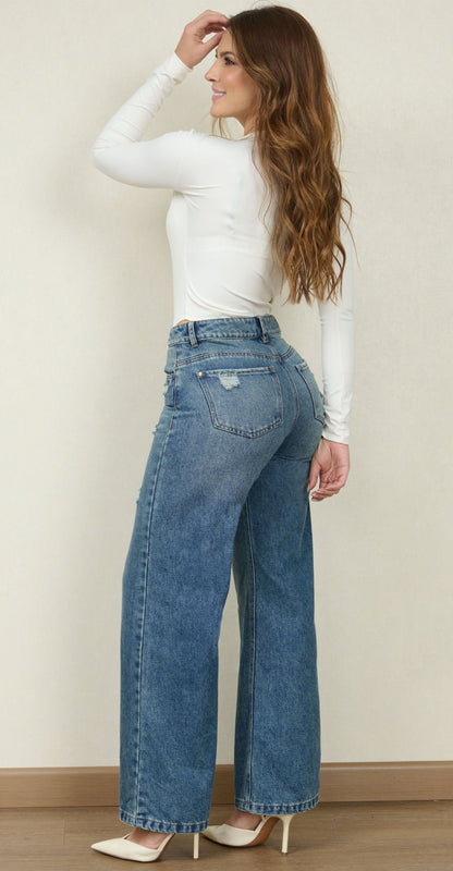 JEAN WIDE LEG 8095