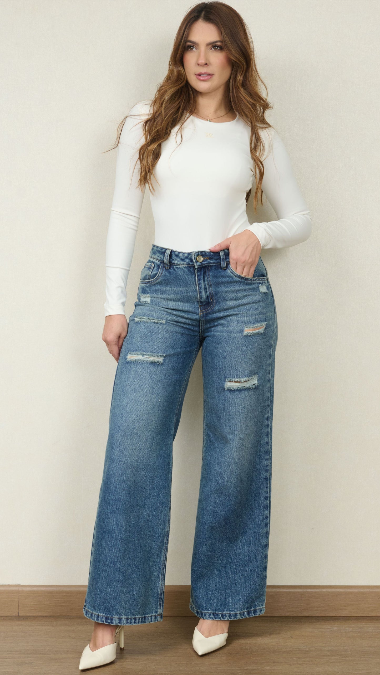 JEAN WIDE LEG 8095